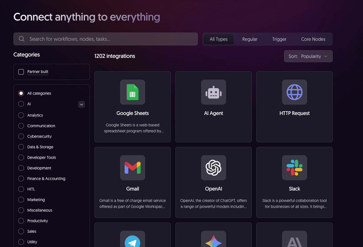 Integraciones n8n - Conectores y compatibilidades con otras herramientas