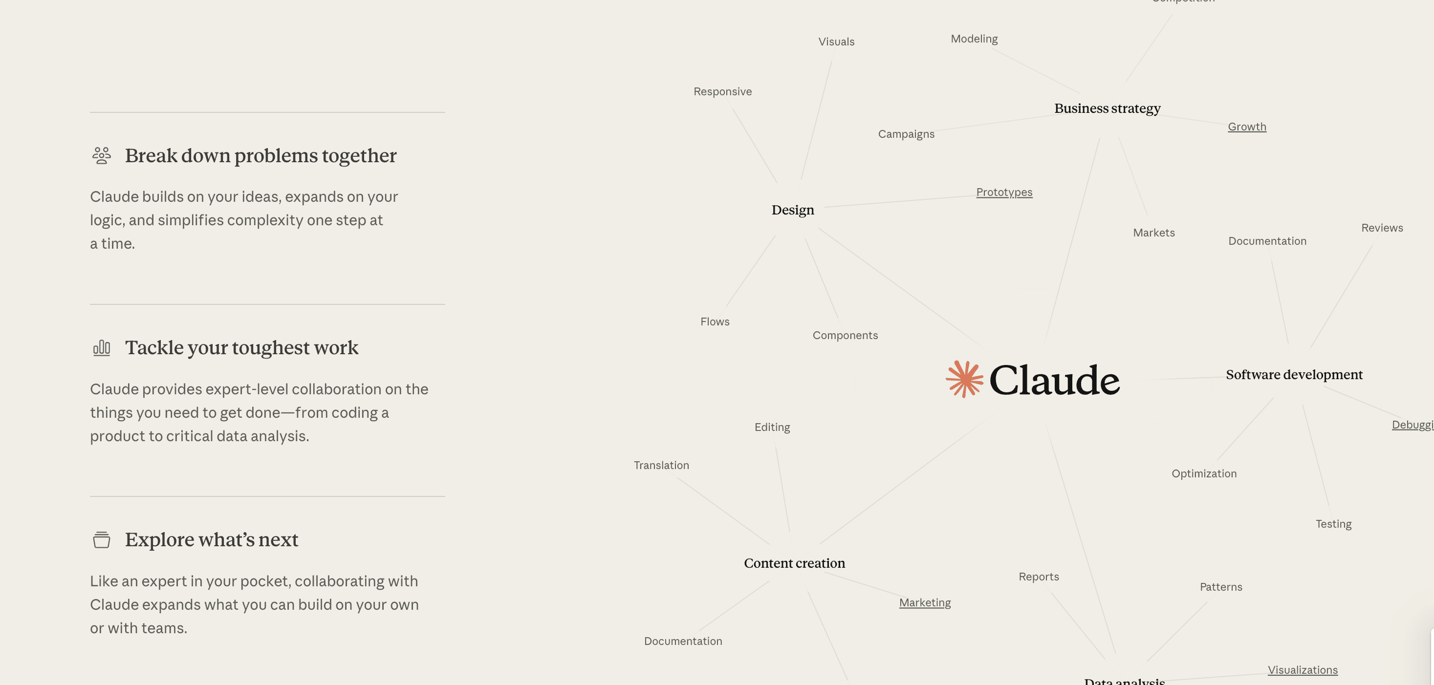 Claude Features - Overview of capabilities and available tools