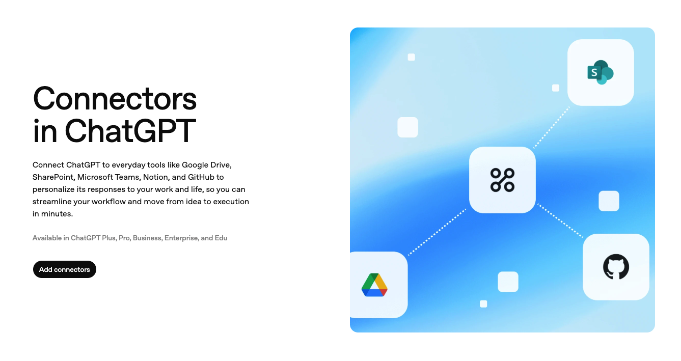 Integraciones ChatGPT - Conectores y compatibilidades con otras herramientas
