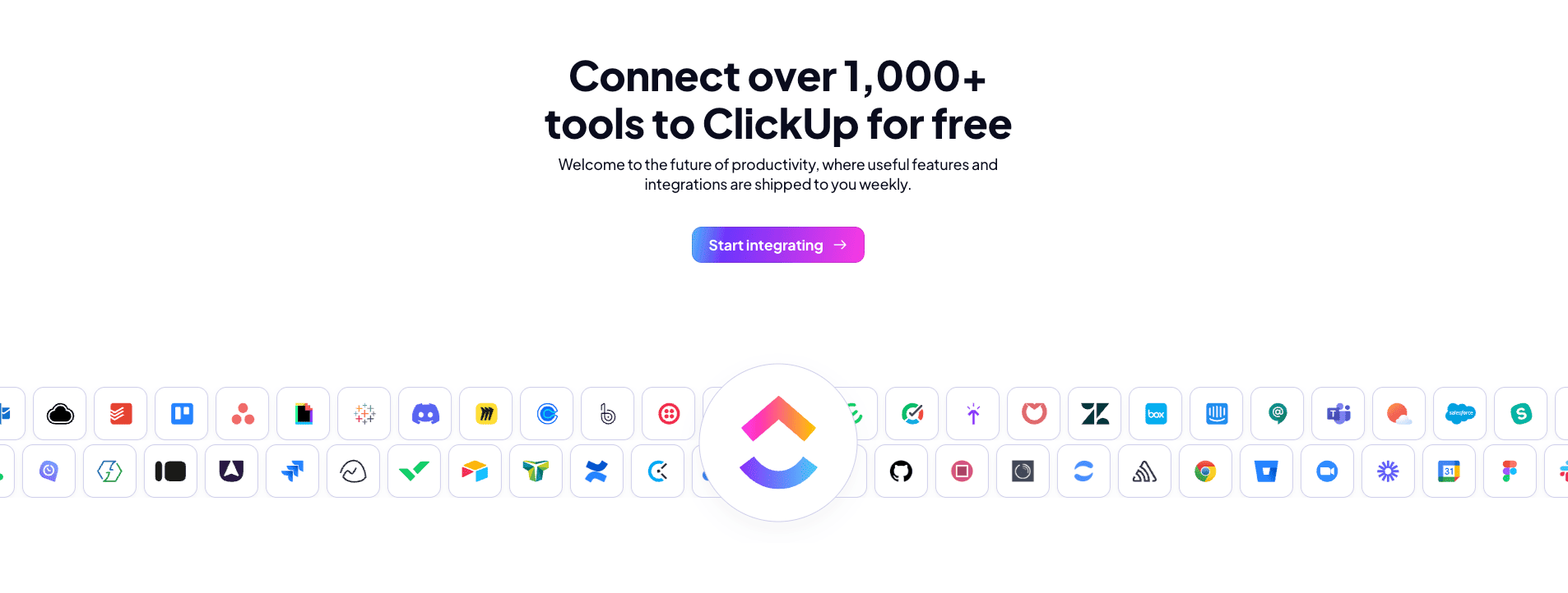 Integraciones ClickUp - Conectores y compatibilidades con otras herramientas