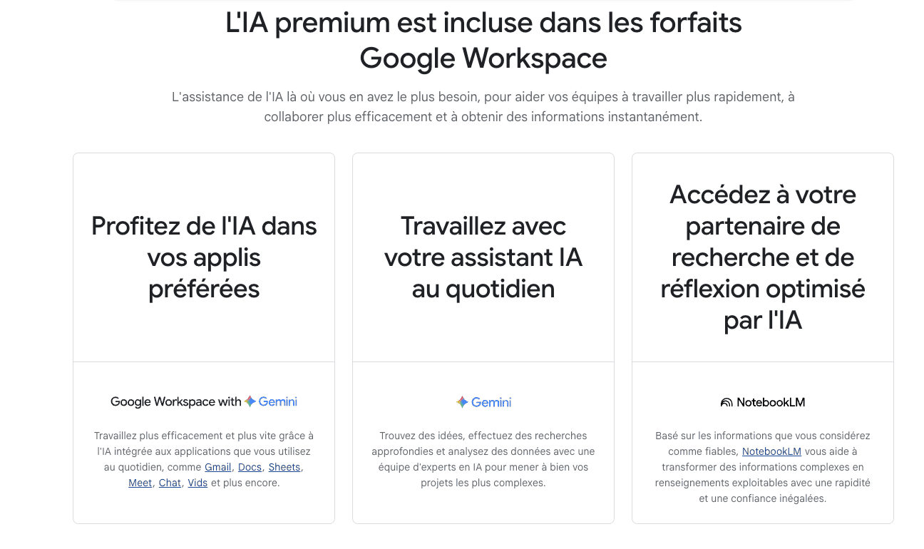 Gemini Features - Overview of capabilities and available tools