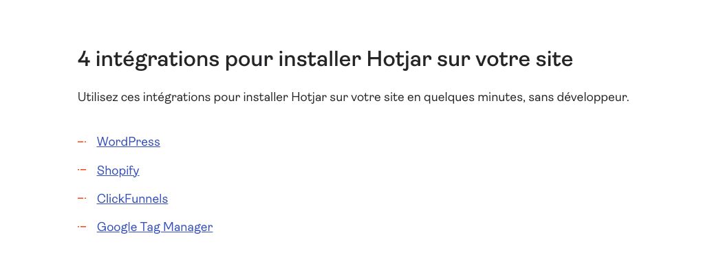 Hotjar Integrations - Connectors and compatibility with other tools