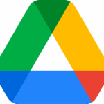 Logo de Google Drive avec icône verte de stockage en cloud et nom